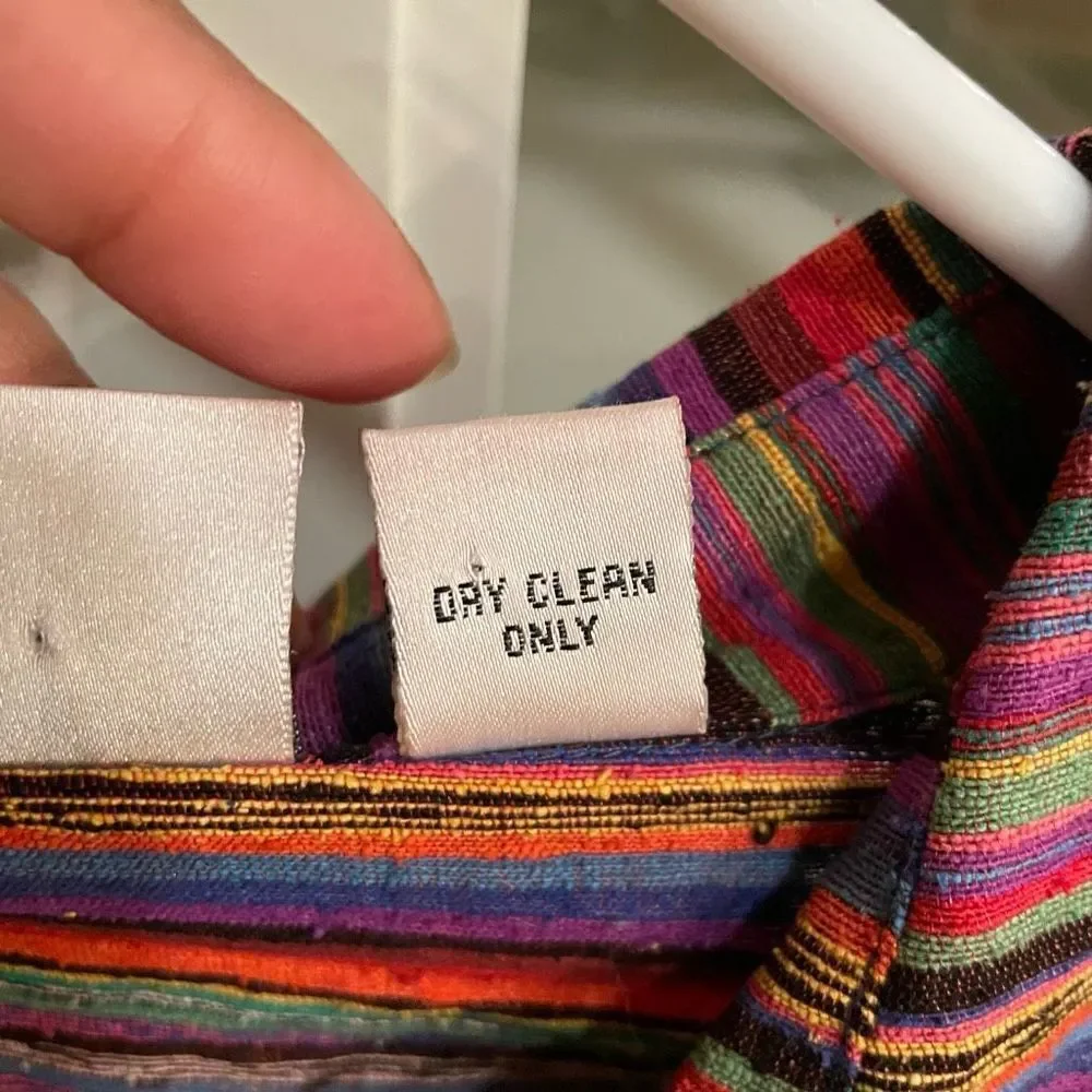Vintage Chicos Designs Shirt Womens Size 3 100% Silk Jacket Multicolor Lagenlook - Picture 4 of 6